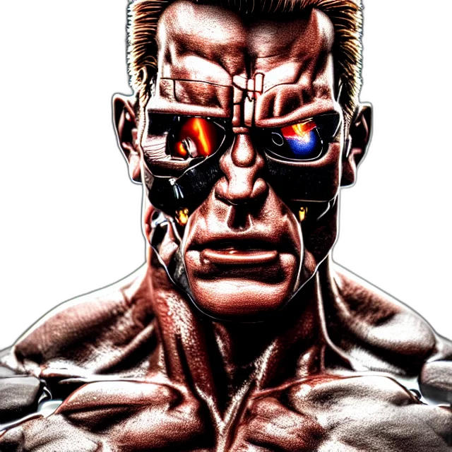 robot, face, mask, comic book art transparent PNG cut-out