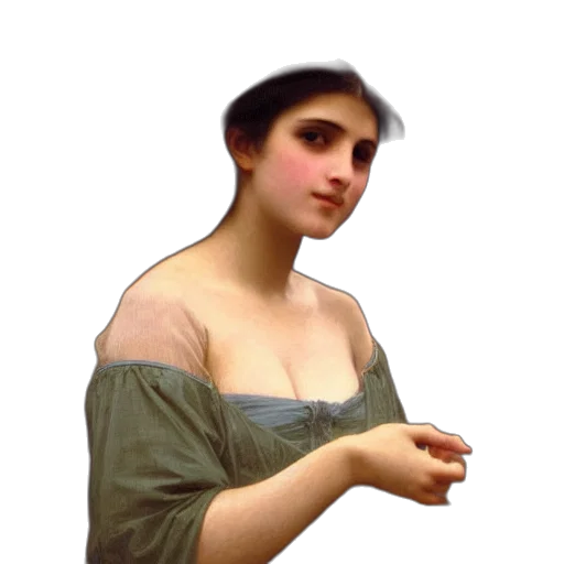 dress, face, jewelry, hat transparent PNG cut-out