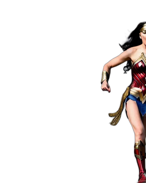 comic book art, concept art, gal, gadot transparent PNG cut-out