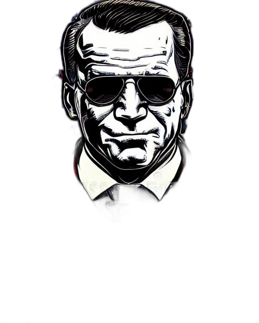face, robot, comic book art, cartoon transparent PNG cut-out