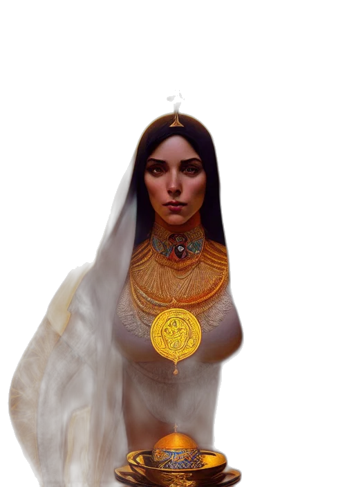 jewelry, crown, face, staff transparent PNG cut-out