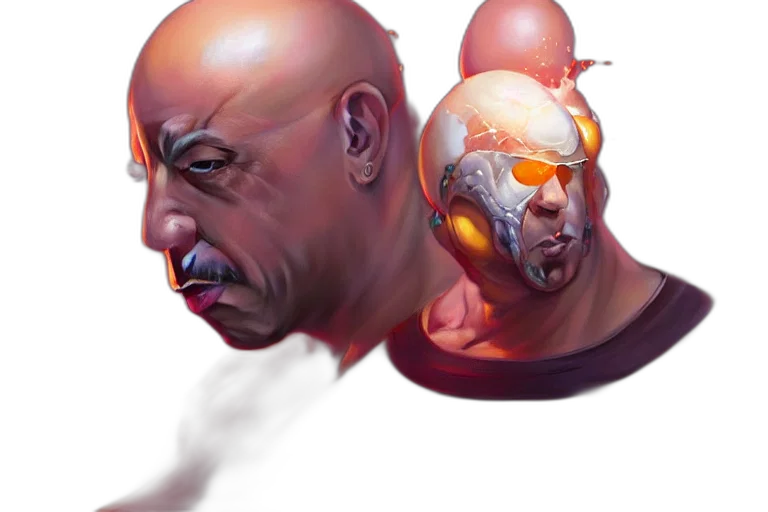 mask, face, creature, concept art transparent PNG cut-out