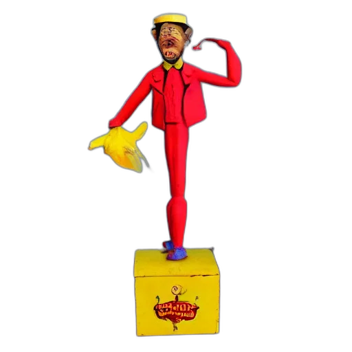 staff, hat, 3d render, cartoon transparent PNG cut-out