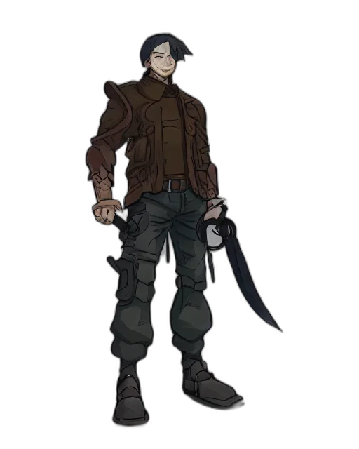staff, weapon, jacket, sword transparent PNG cut-out