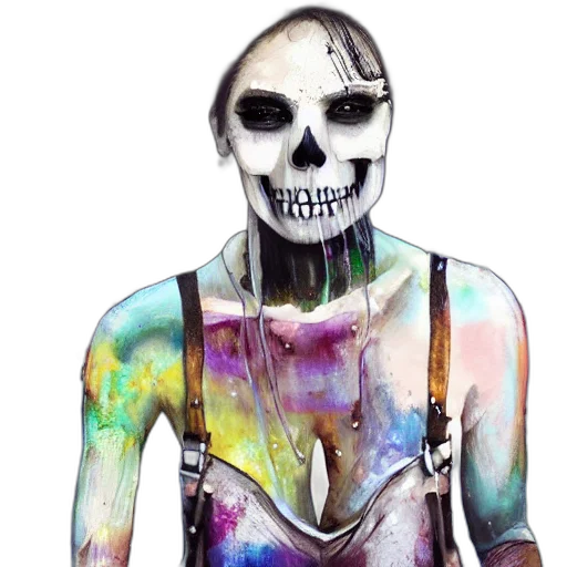 mask, face, staff, watercolor transparent PNG cut-out