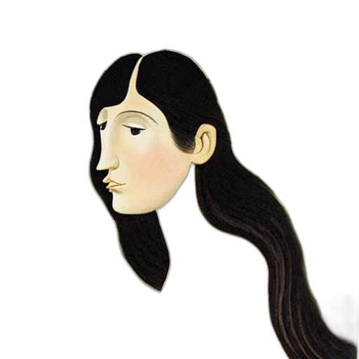 mask, face, hair, jewelry transparent PNG cut-out