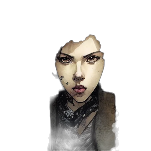 face, mask, staff, creature transparent PNG cut-out