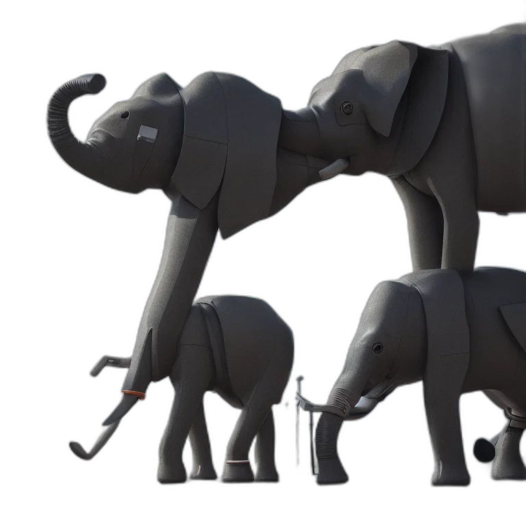 animal, 3d render, concept art, photorealistic transparent PNG cut-out