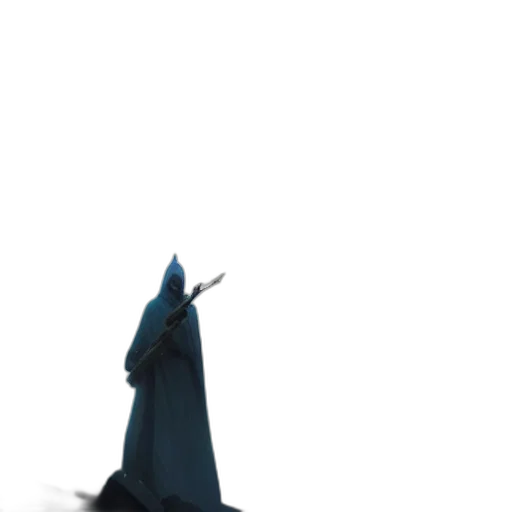 dress, staff, creature, weapon transparent PNG cut-out