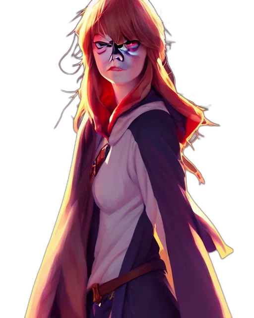 jacket, staff, weapon, anime transparent PNG cut-out