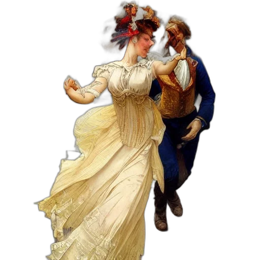 dress, oil painting, photorealistic, concept art transparent PNG cut-out