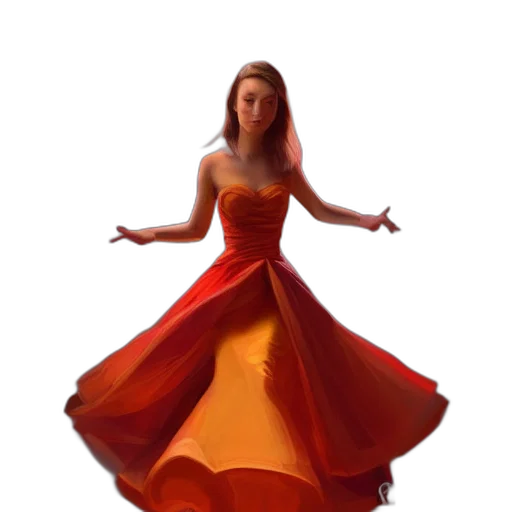 dress, crown, jewelry, concept art transparent PNG cut-out