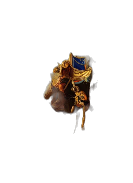 dragon, mask, staff, jewelry transparent PNG cut-out