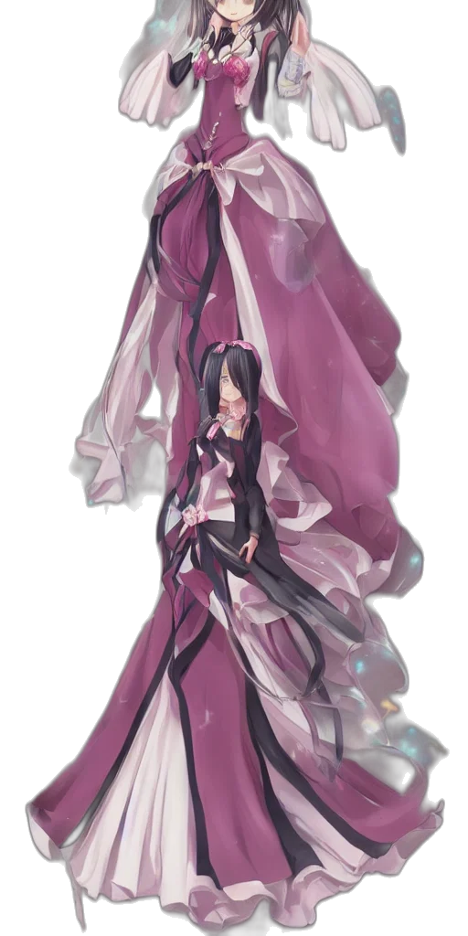 dress, jacket, staff, umbrella transparent PNG cut-out