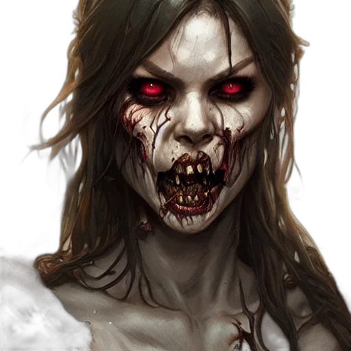 face, concept art, fantasy art, comic book art transparent PNG cut-out