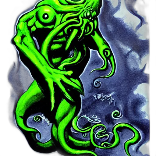 creature, staff, mask, concept art transparent PNG cut-out