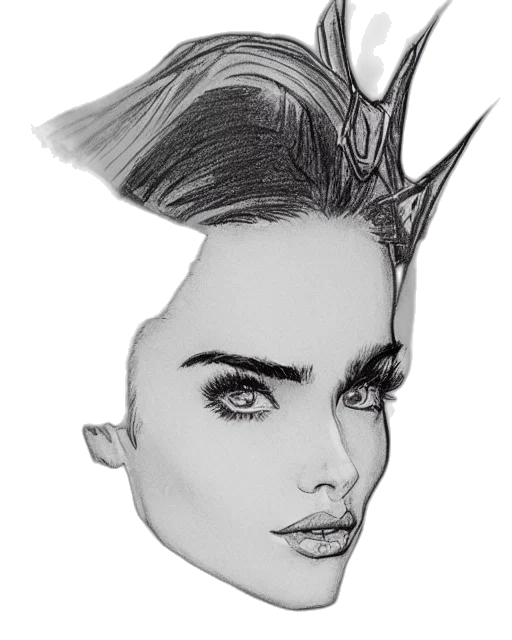 hair, crown, hat, face transparent PNG cut-out
