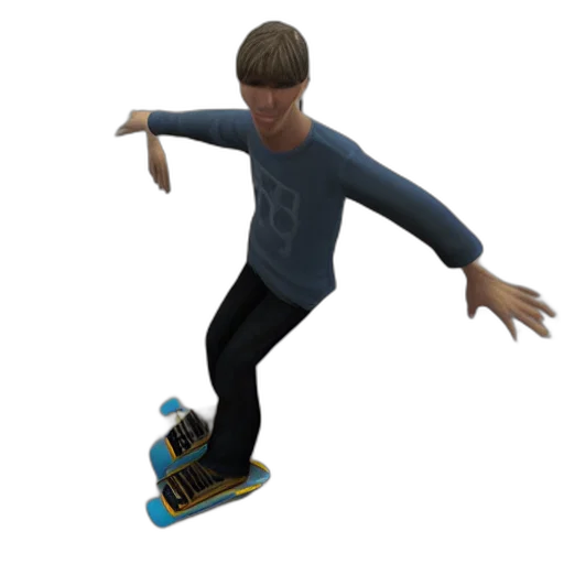 staff, 3d render, concept art, vaporwave transparent PNG cut-out