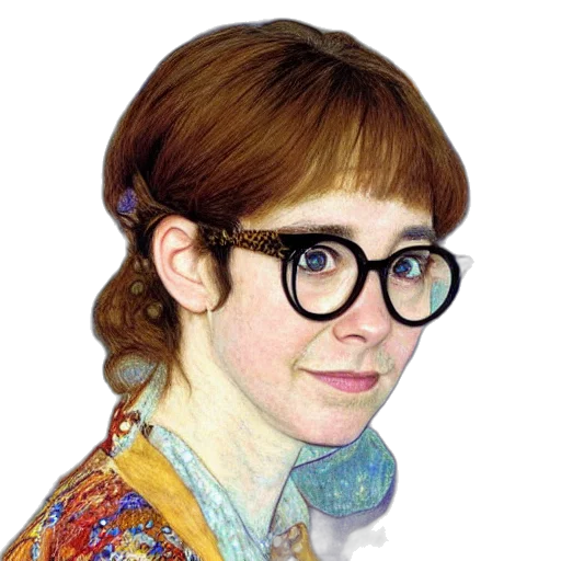 face, staff, hair, jewelry transparent PNG cut-out
