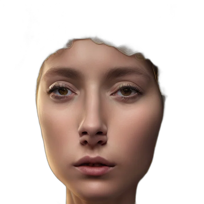 face, robot, mask, crown transparent PNG cut-out