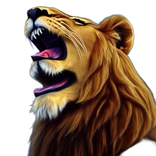 animal, photorealistic, watercolor, oil painting transparent PNG cut-out