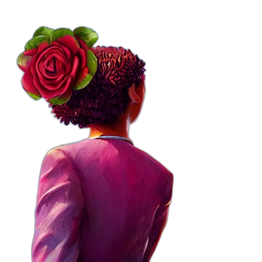 crown, flower, dress, jacket transparent PNG cut-out