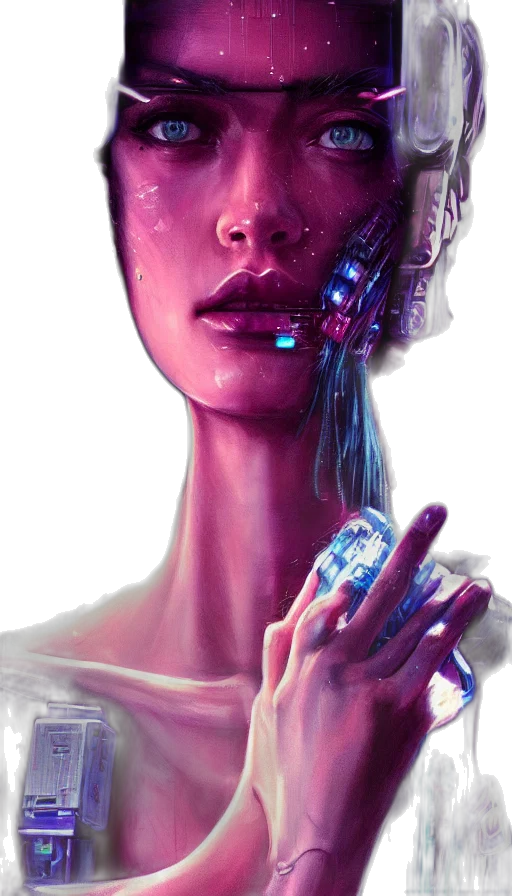 robot, face, mask, jewelry transparent PNG cut-out