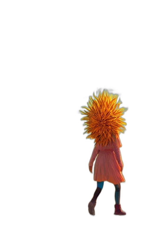 hair, flower, staff, crown transparent PNG cut-out