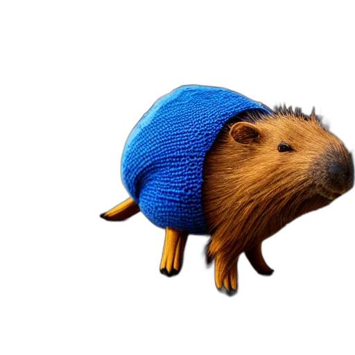 hat, animal, creature, 3d render transparent PNG cut-out