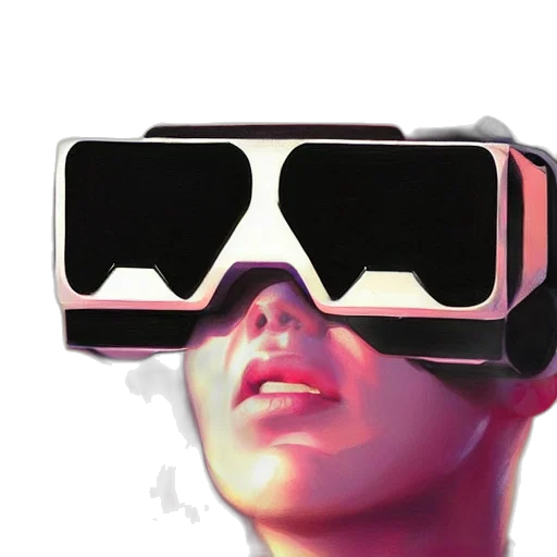 cyberpunk, vaporwave, 3d render, concept art transparent PNG cut-out