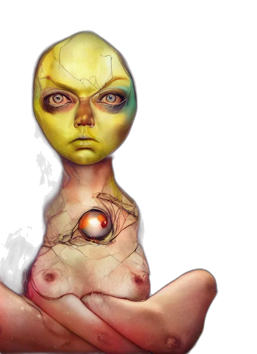 mask, face, creature, robot transparent PNG cut-out