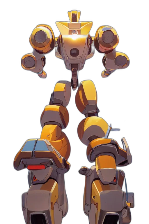 robot, weapon, jacket, staff transparent PNG cut-out
