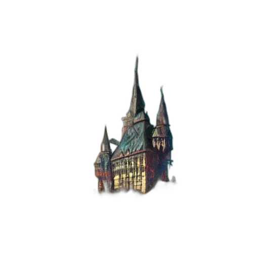 building, crown, staff, dragon transparent PNG cut-out