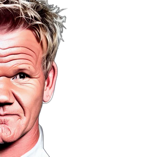 face, photorealistic, gordon, ramsay transparent PNG cut-out