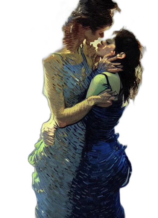 dress, mask, photorealistic, comic book art transparent PNG cut-out