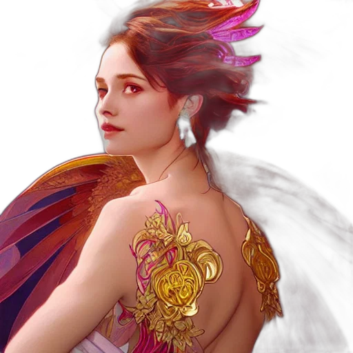 dress, jewelry, dragon, fantasy art transparent PNG cut-out