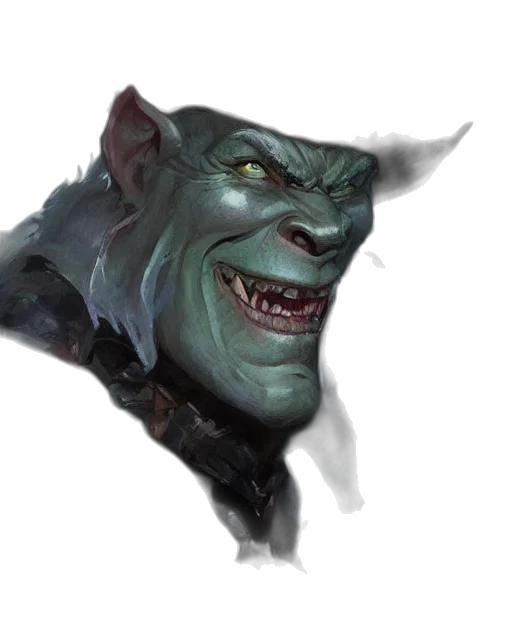 face, mask, creature, staff transparent PNG cut-out
