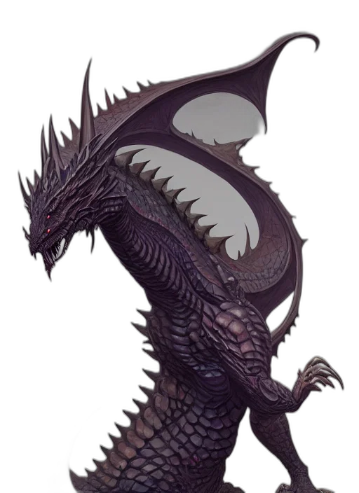dragon, creature, staff, weapon transparent PNG cut-out