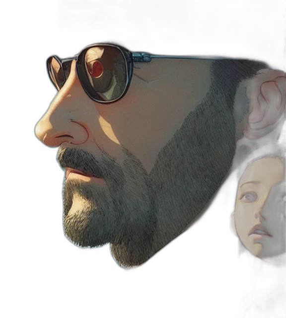 face, mask, jacket, robot transparent PNG cut-out