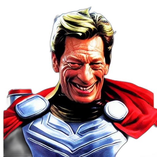 face, comic book art, concept art, cartoon transparent PNG cut-out