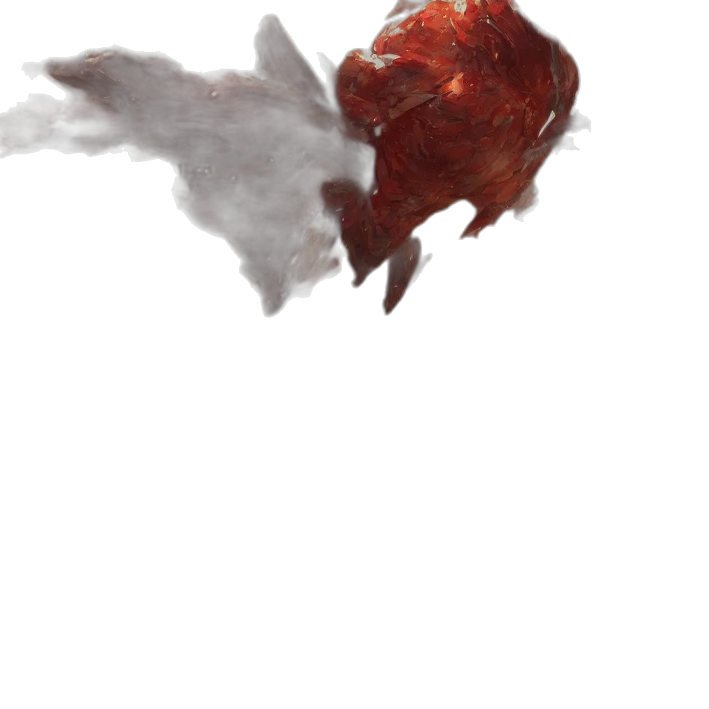 dragon, weapon, flower, creature transparent PNG cut-out