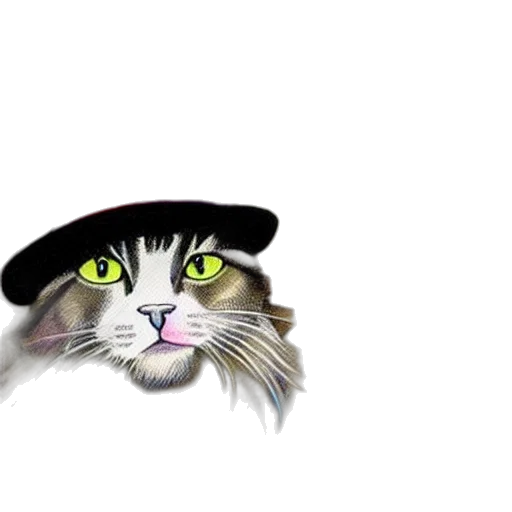 hat, animal, photorealistic, cartoon transparent PNG cut-out