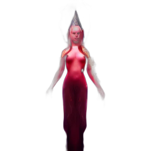dress, creature, staff, concept art transparent PNG cut-out