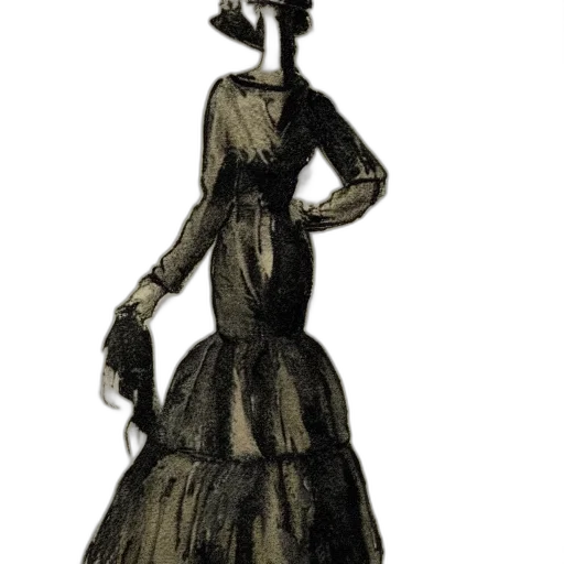 dress, staff, mask, hat transparent PNG cut-out