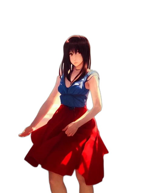 dress, flower, staff, concept art transparent PNG cut-out