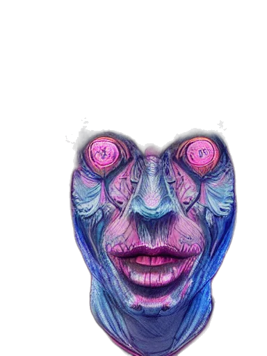 mask, face, creature, hair transparent PNG cut-out