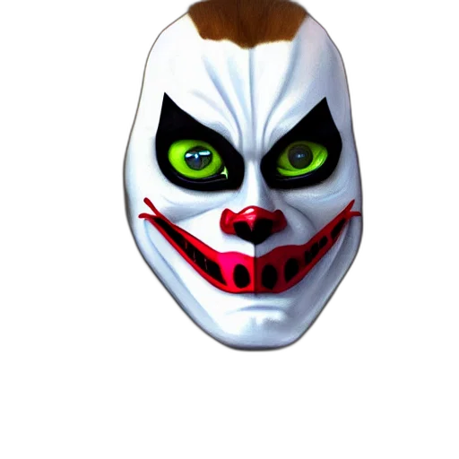 mask, face, creature, 3d render transparent PNG cut-out