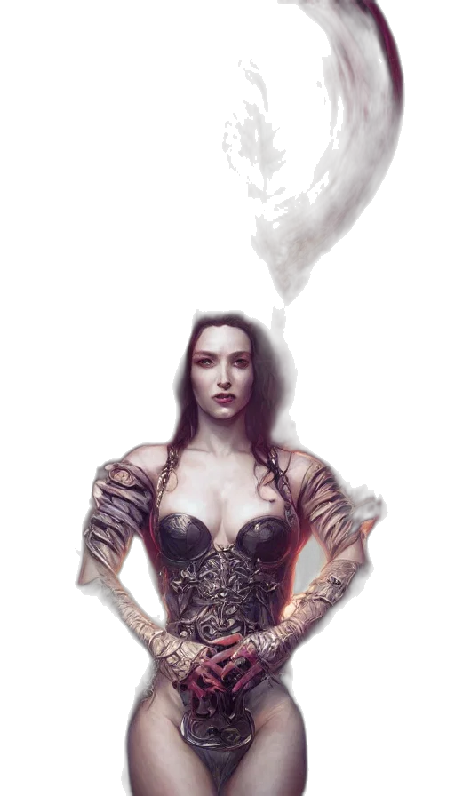 dress, dragon, fantasy art, concept art transparent PNG cut-out