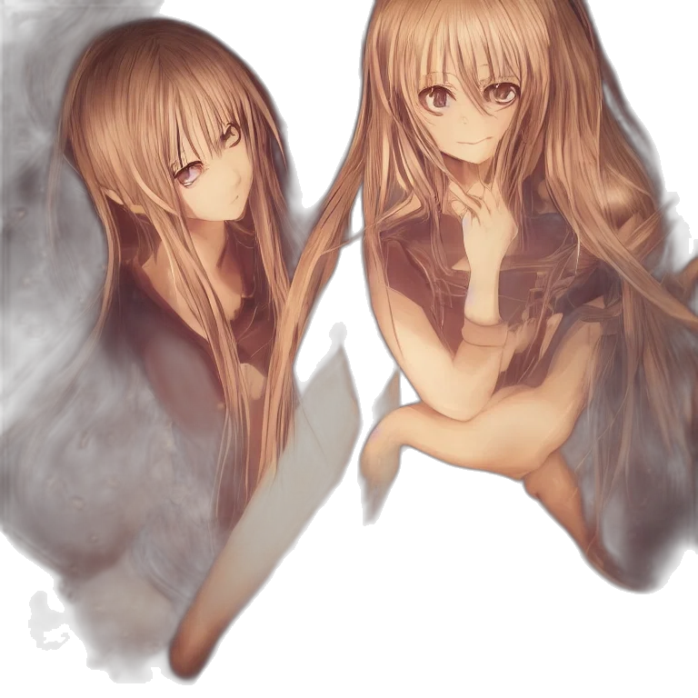 mask, hair, dress, anime transparent PNG cut-out