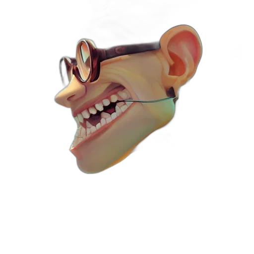 mask, face, creature, staff transparent PNG cut-out